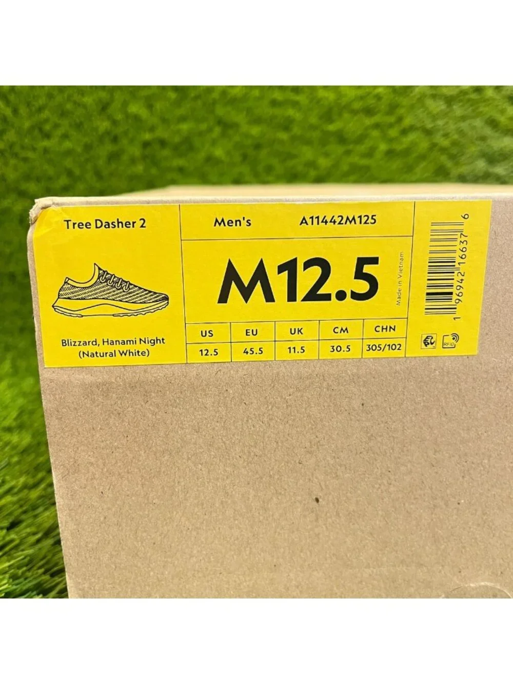 Allbirds Tree Dasher 2 Mens Size 12.5 Blue White Athletic Running Shoes Sneakers - Picture 10 of 11